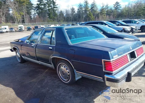 1985 Mercury Grand Marquis из США, поврежденный, VIN 2MEBP95F4FX705866